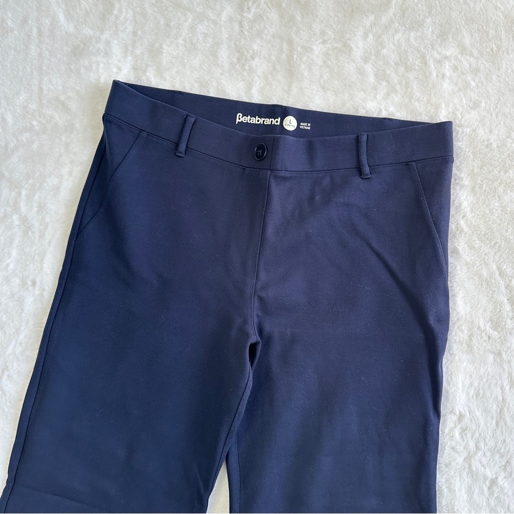 Betabrand Navy Blue Wide Leg Pants Size Large